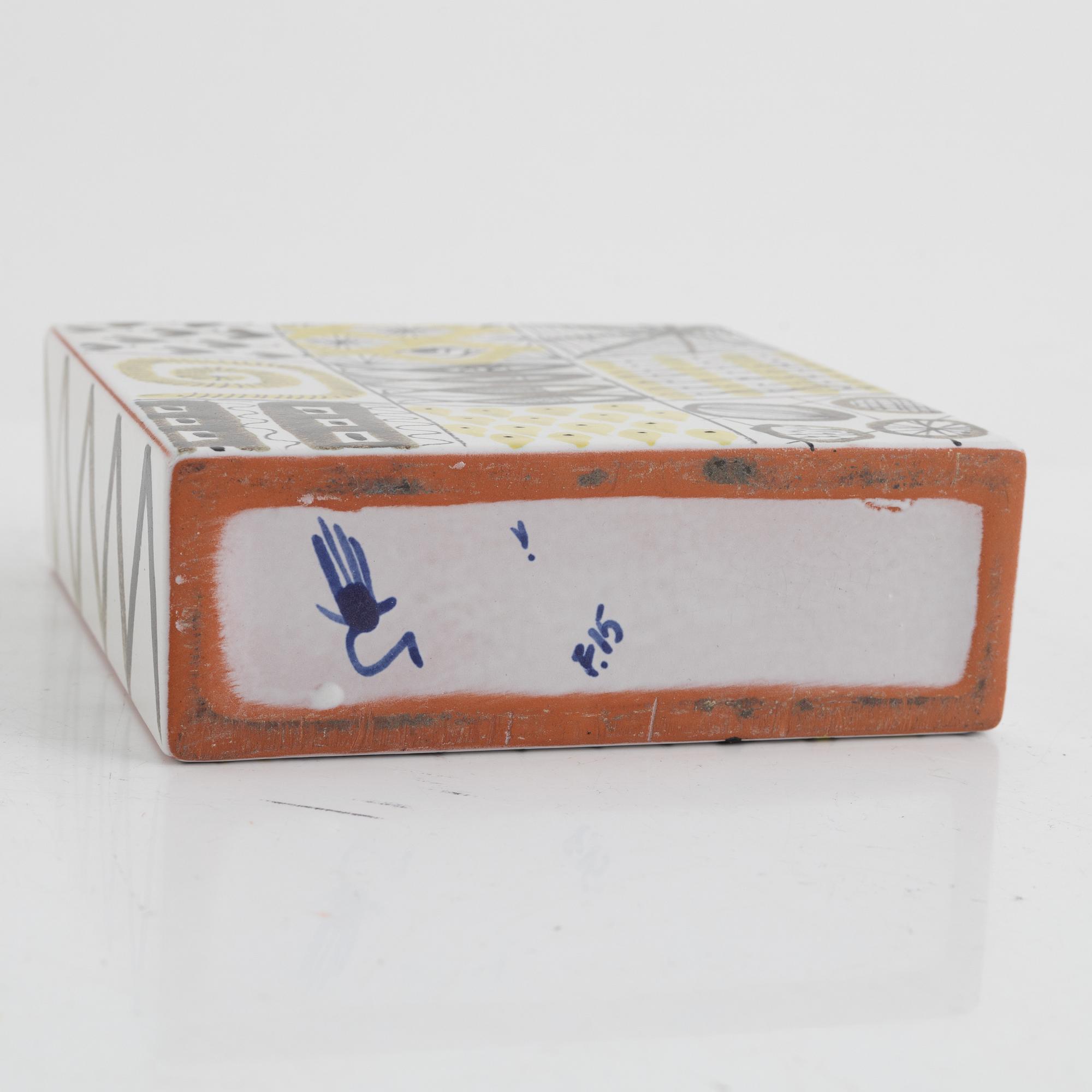 Stig Lindberg, fajanser, 3 st, Gustavsberg Studio.