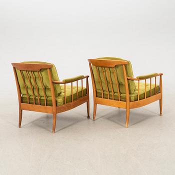 Kerstin Hörlin-Holmquist, armchairs, a pair, "Skrindan", OPE Möbel, second half of the 20th century.
