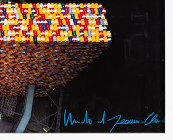Christo & Jeanne-Claude, colour offset, signed with crayon.