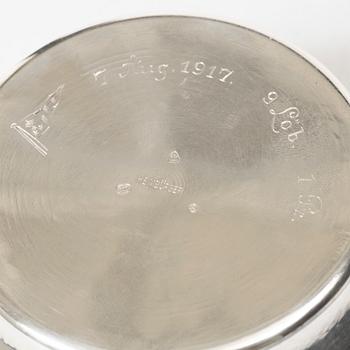 Fritz S Heimbürger, an Art Nouveau silver bowl, Denmark, 1916.