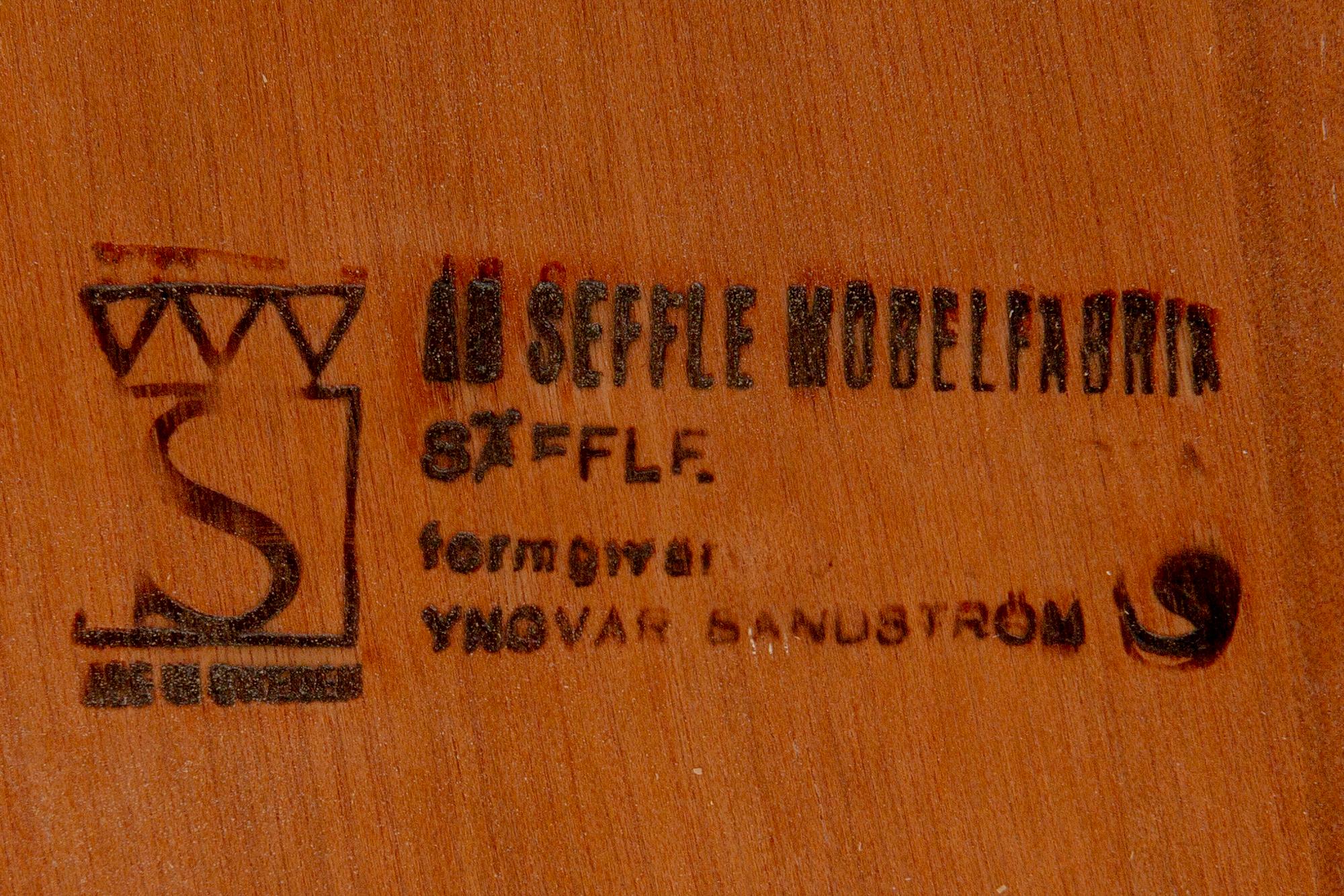 Yngvar Sandström, soffbord Säffle Möbelfabrik 1960/70-tal.