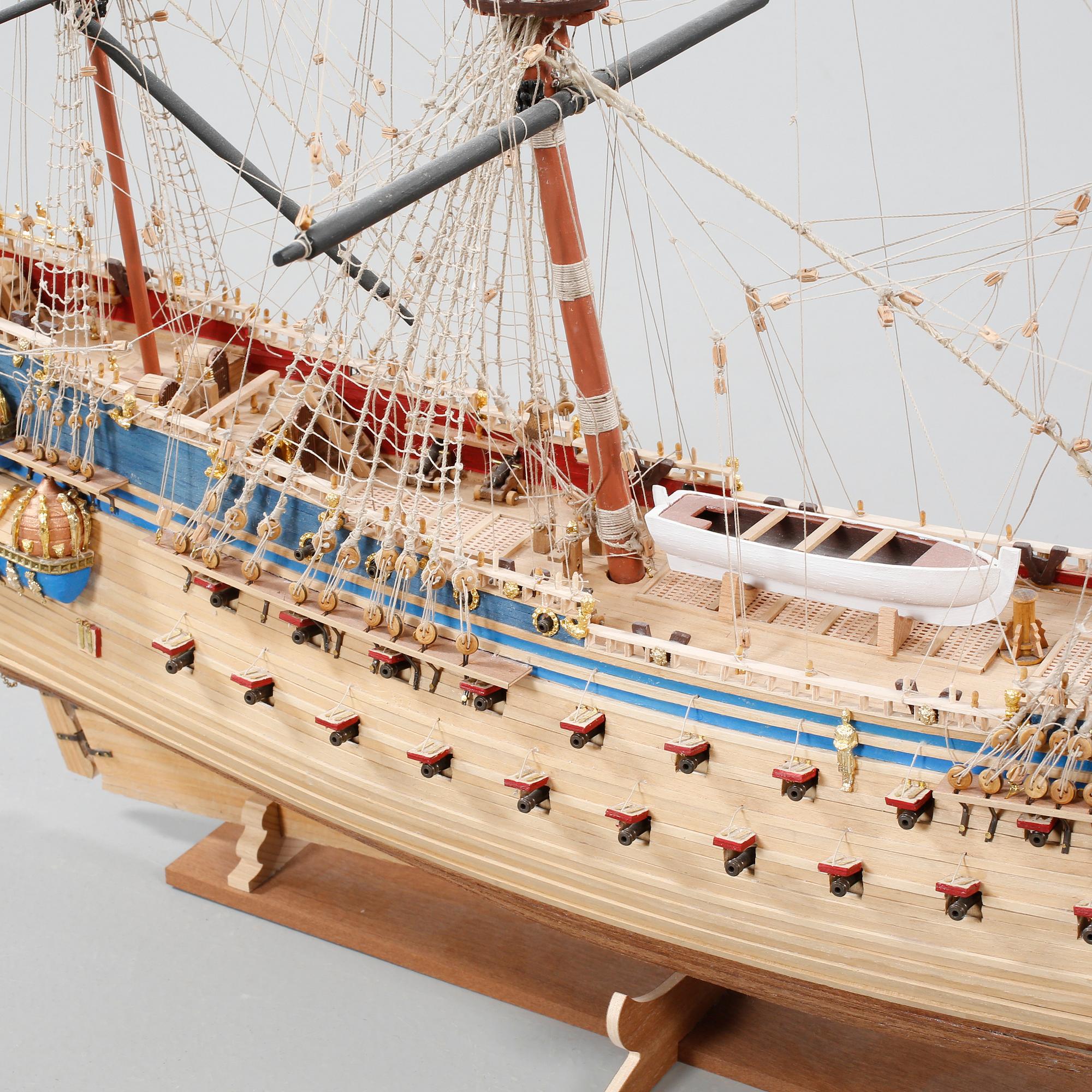A model ship, "Vasa", second half of the 20th century.