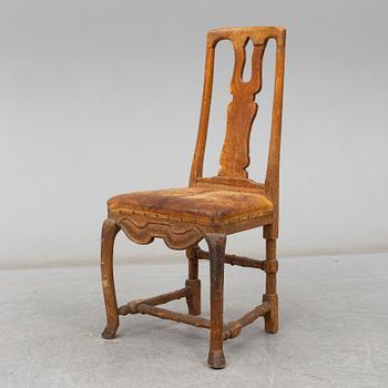 An 18th century late baroque chair.