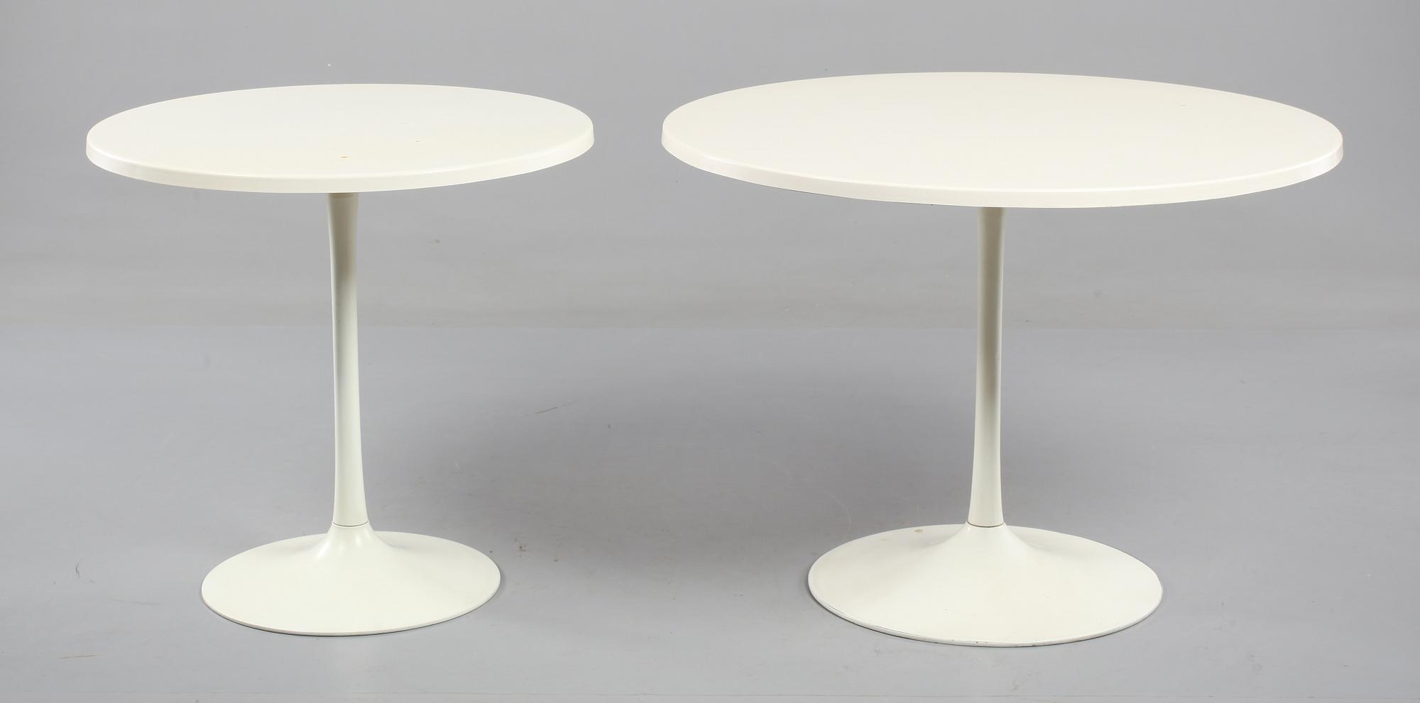 BORD, 2 st samt STOLAR, 5 st, "Tulip", Robin Day, Arkana, England. Formgivna 1950-tal.
