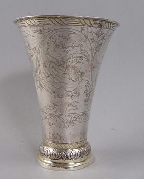 BÄGARE, silver, N. Sunding, Sundsvall, 1818.