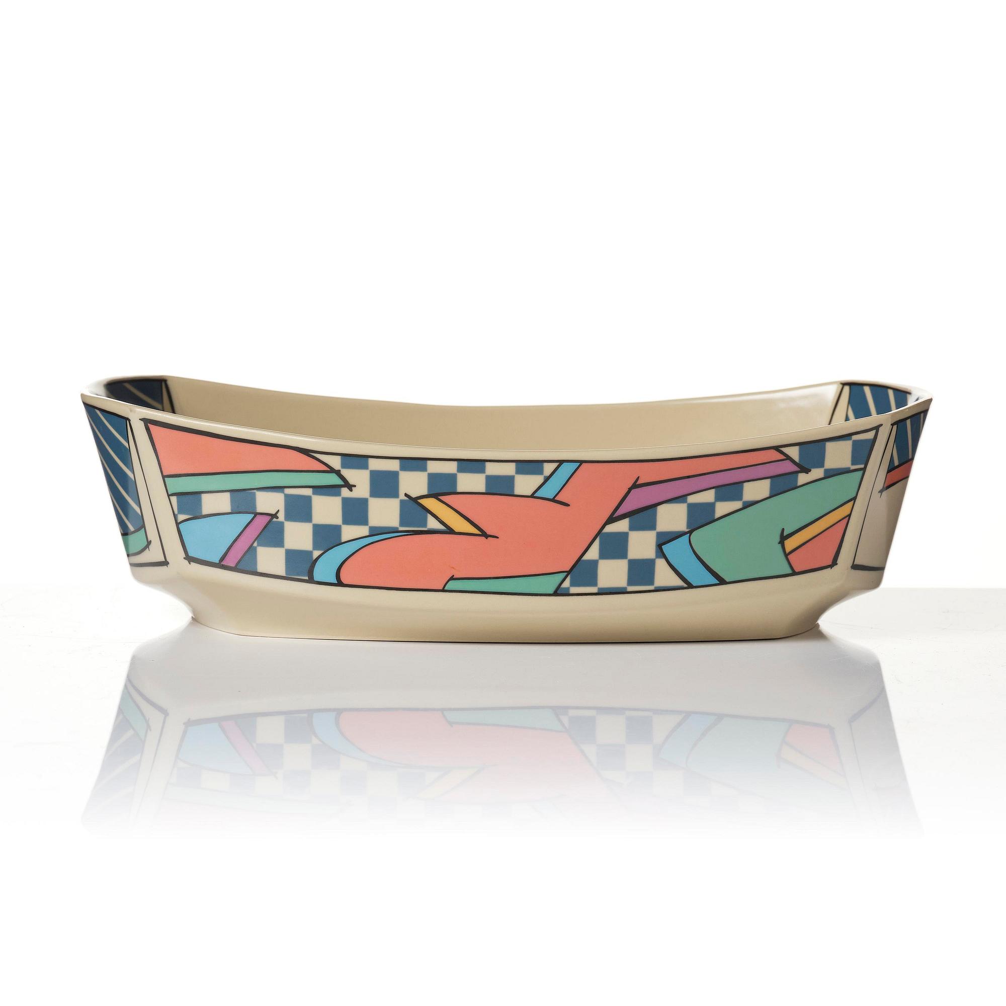 Dorothy Hafner, a 47-piece "Flash" ceramic dinner service, Rosenthal, Germany, post 1984.