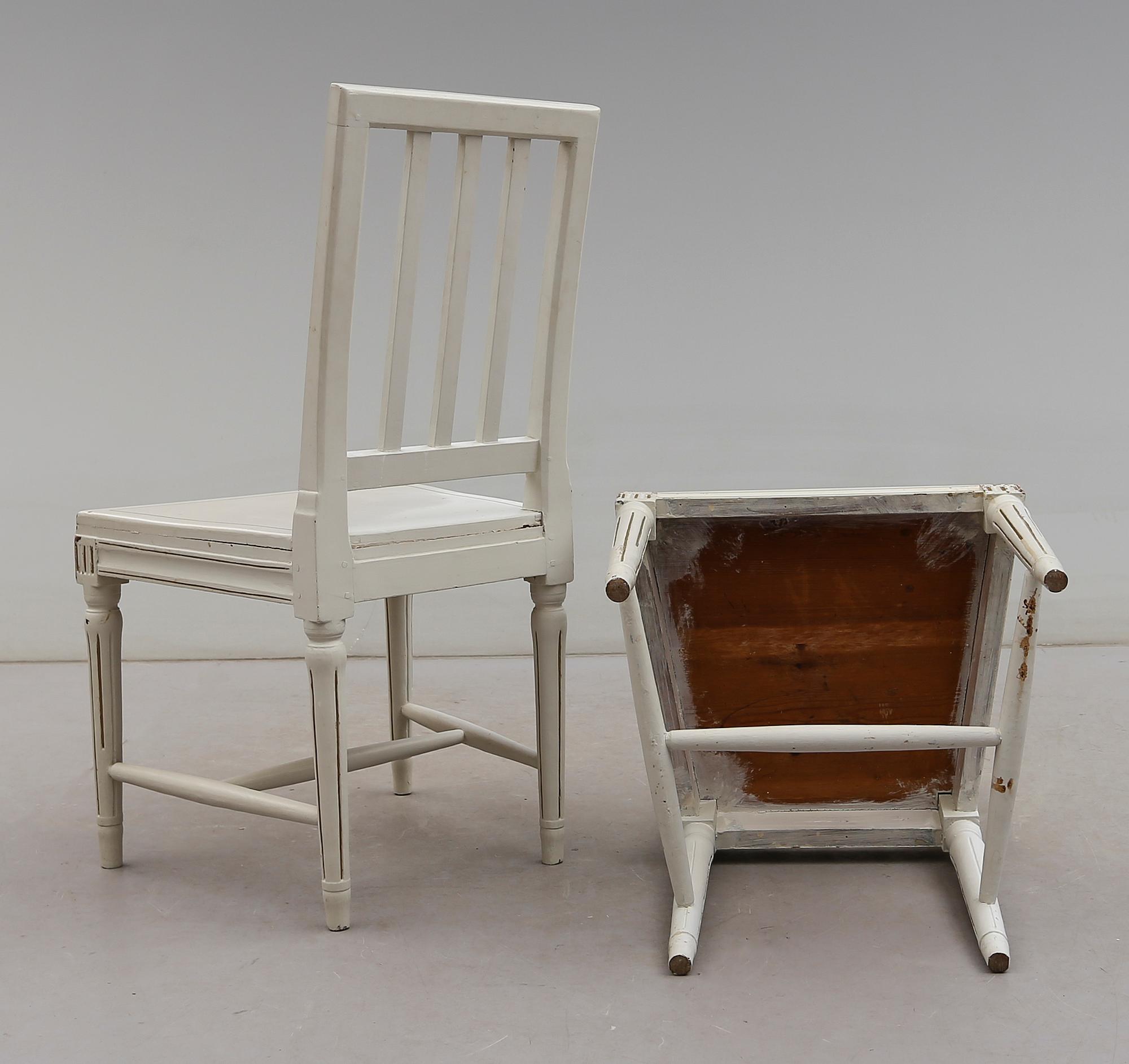 STOLAR, 6 st, sengustavianska, 1800-talets första hälft.