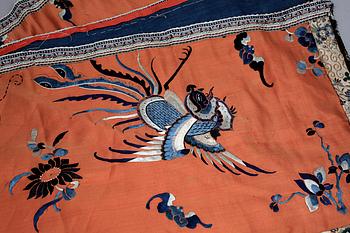 TEXTILIER, 2 st, Kina, sent 1800-tal.