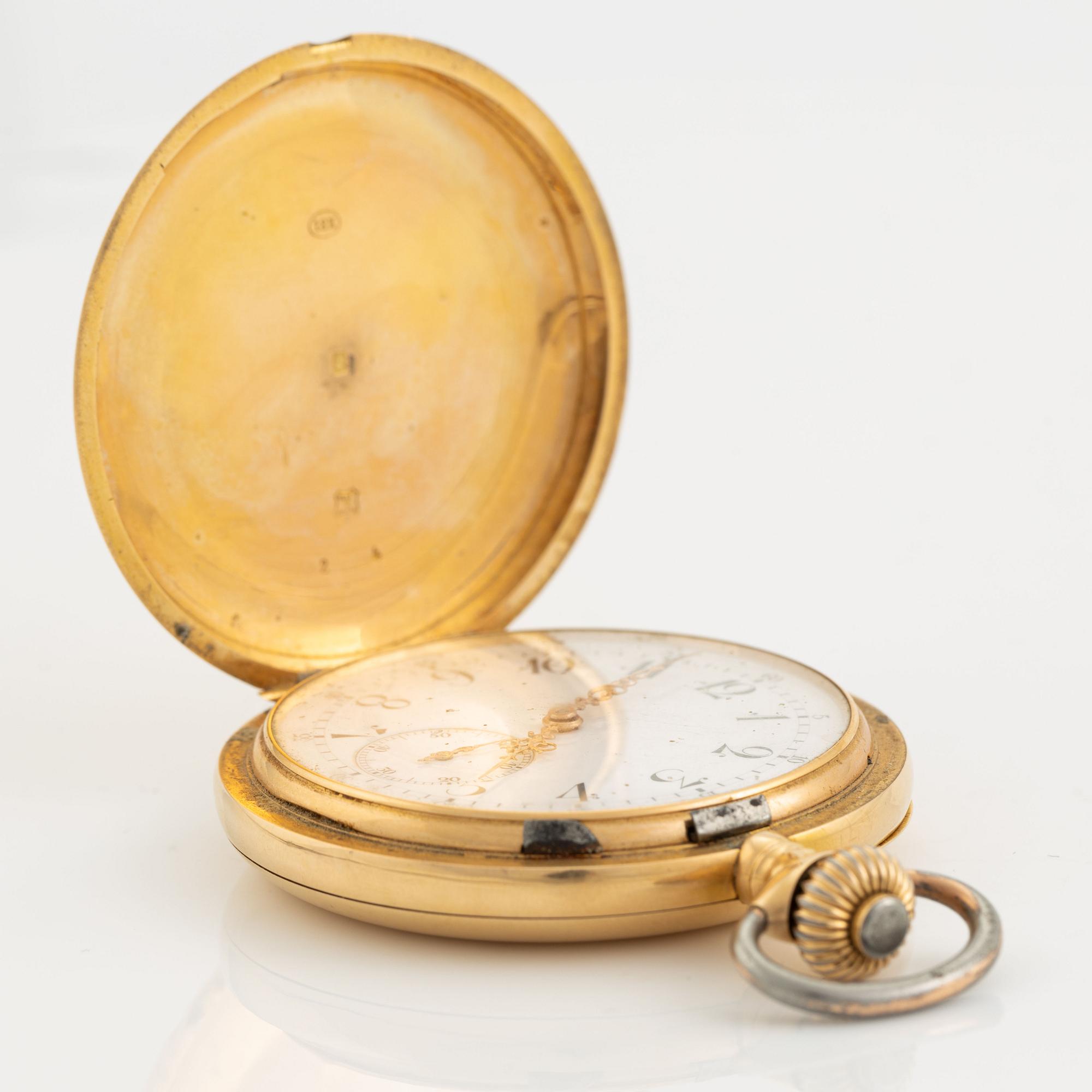 Pocket watch, hunter, 53 mm.