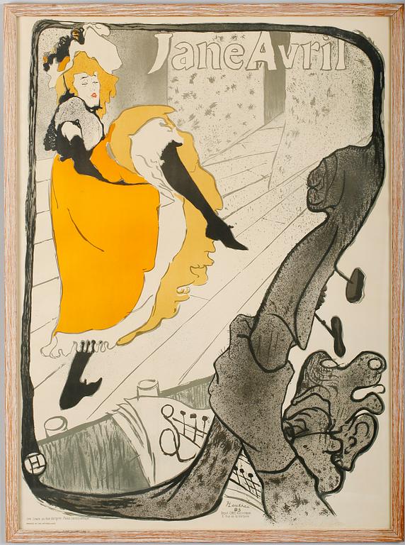 HENRI DE TOULOUSE-LAUTREC, affisch, 1900-tal.