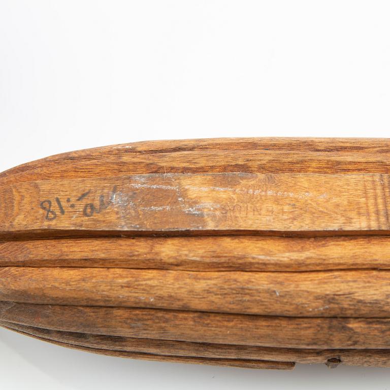 Sami, wood, 3 parts, indistinctly signed M Lenius?.