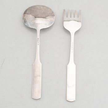 Anders Ericsson, salladsbestick, silver, Kristianstad 1969.