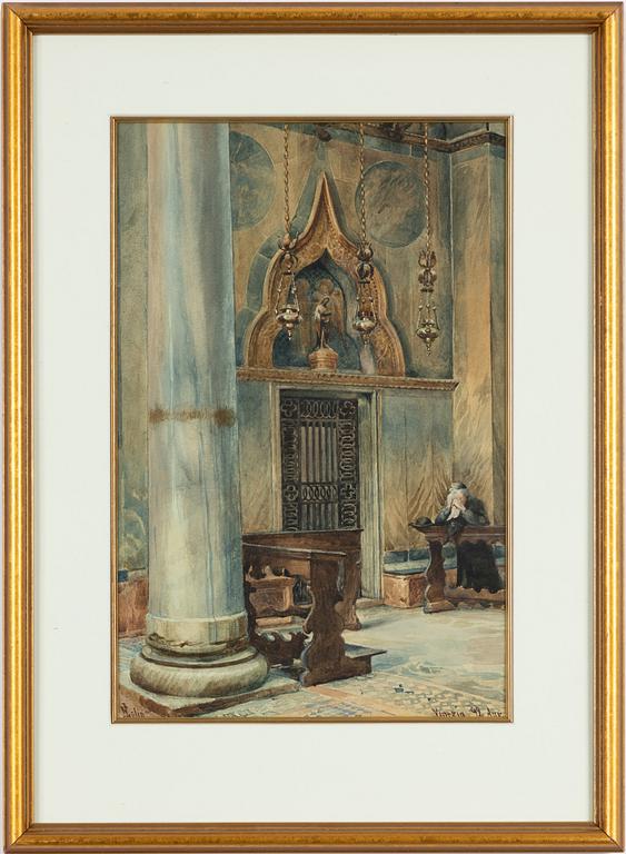 Ellen Jolin, Veneziansk kyrkointeriör.