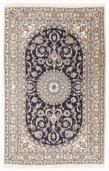 Matta, Nain, old, part silk ca 246 x 159 cm.