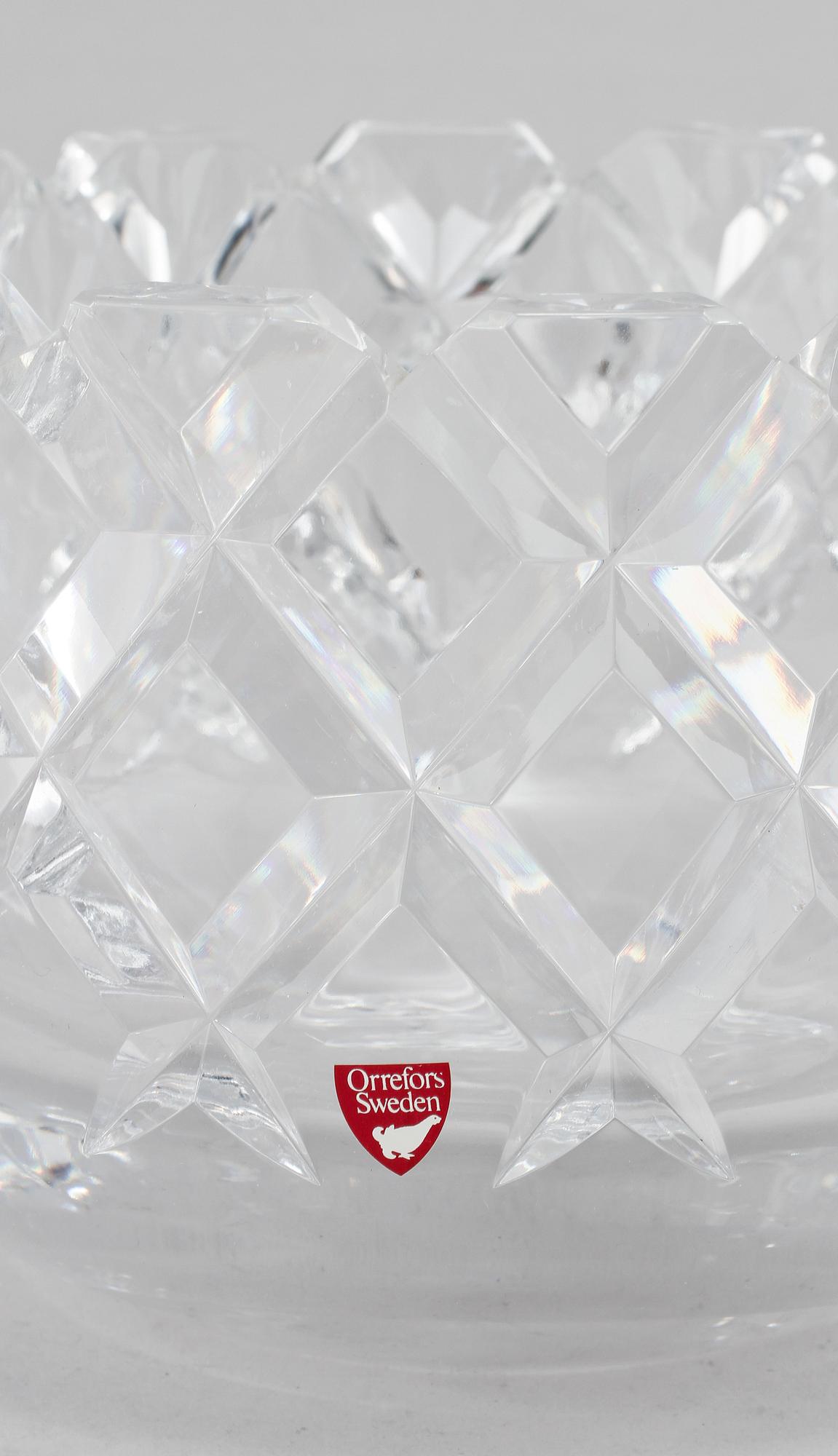 SKÅL, glas, "Sofiero", Gunnar Cyrén, Orrefors, 1900-talets andra hälft.