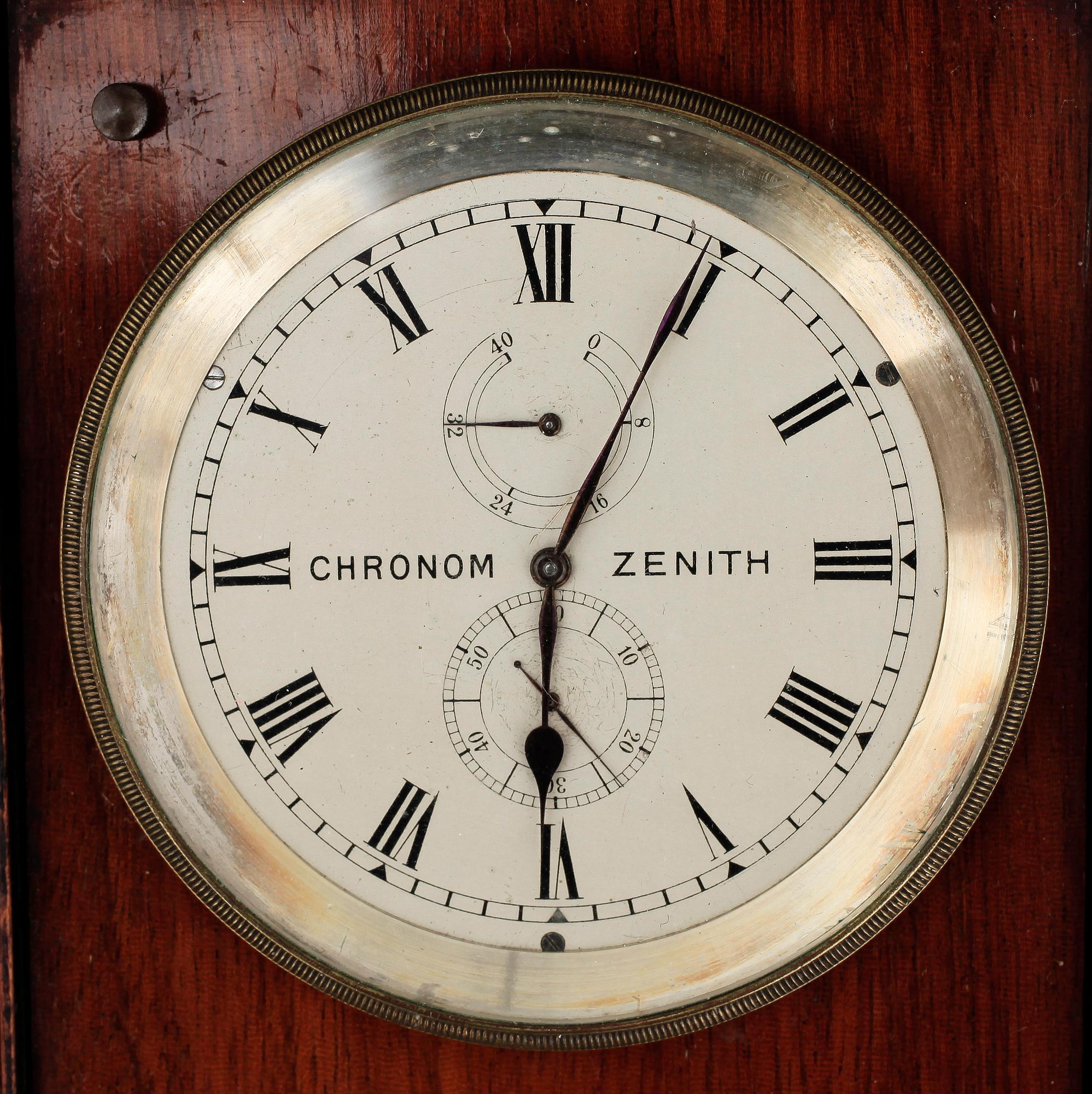 BORDSUR, Zenith "Rätt tid", chronom, kronograf, "Grand prix Paris 1900", 1900-tal.