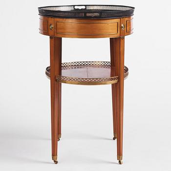 A late Gustavian mahogany tray-table, Stockholm, late 18th century.