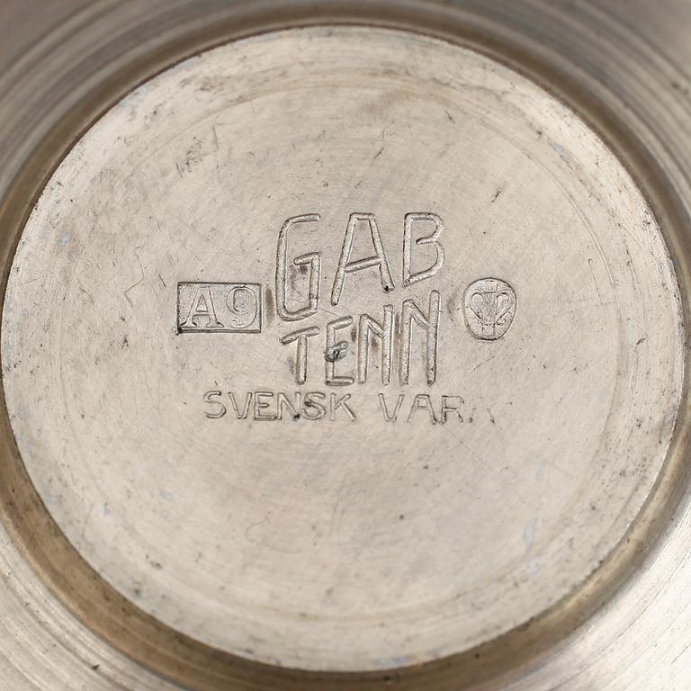 LJUSSTAKAR, 1 par, tenn, GAB, Stockholm 1951.