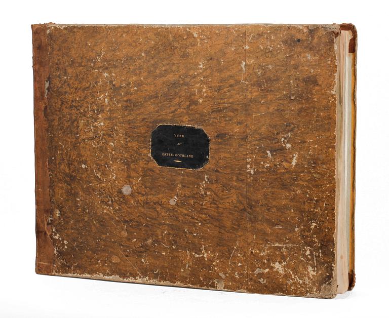 BOK, "Utsigter af Östergöthland/Vues d´Ostrogothie", troligen 1820-26.