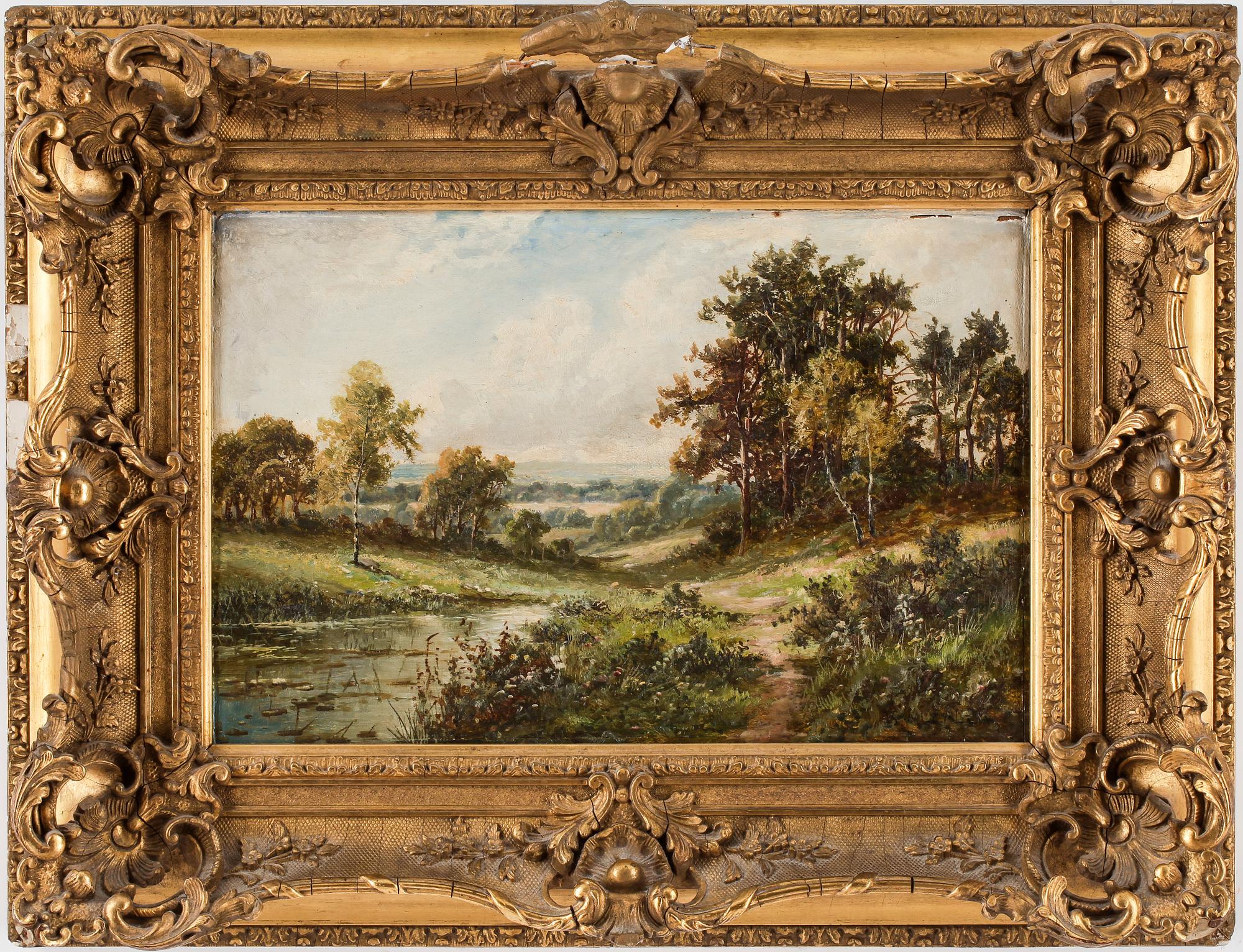 BENJAMIN WILLIAMS LEADER, tillskriven, olja på duk, signerad.