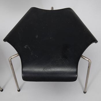 Rolf Erik Nyman, four 1950s model 47 stools for Sope Kaluste Oy.