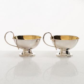 Punch mugs, 12 pcs, silver, Cesons, Gothenburg 1970s.