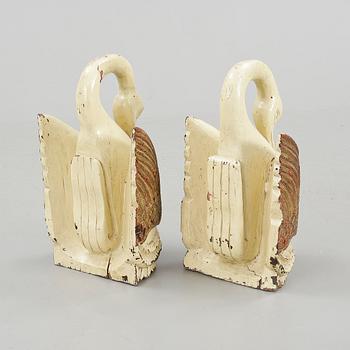 DEKORELEMENT, ett par, 1800/1900-tal.