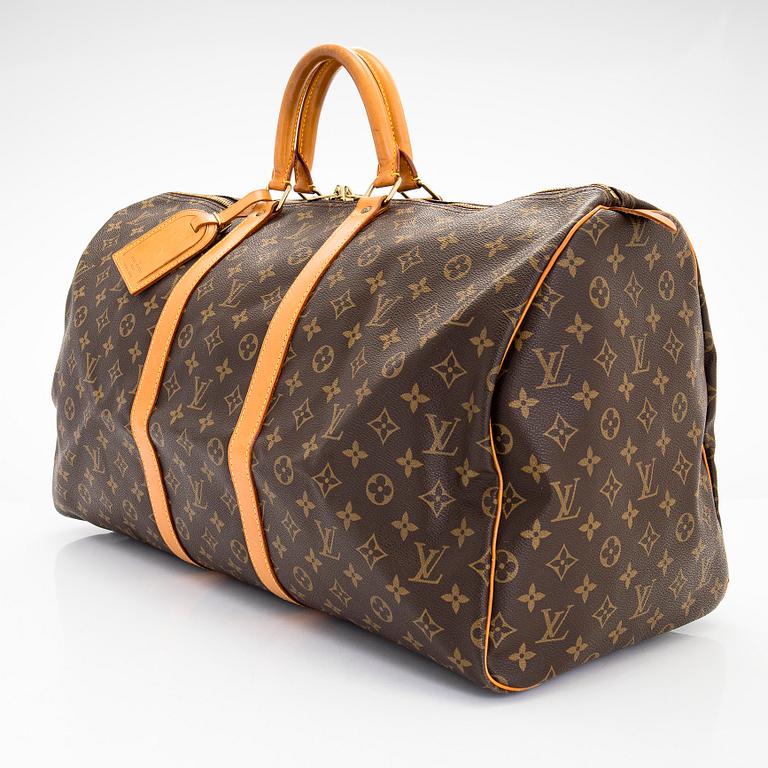 Louis Vuitton, a Monogram Canvas 'Keepall 55' bag.