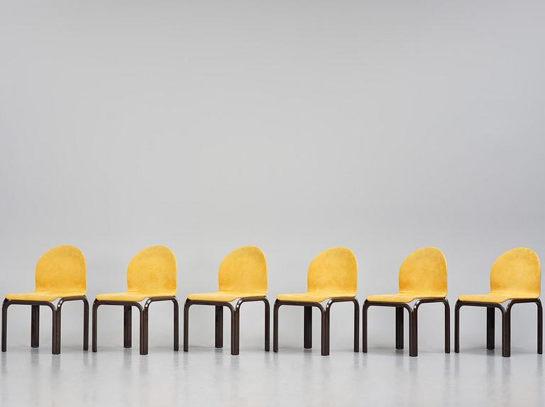 Gae Aulenti, stolar, sex stycken, "Orsay", Knoll International, Italien, efter 1976.