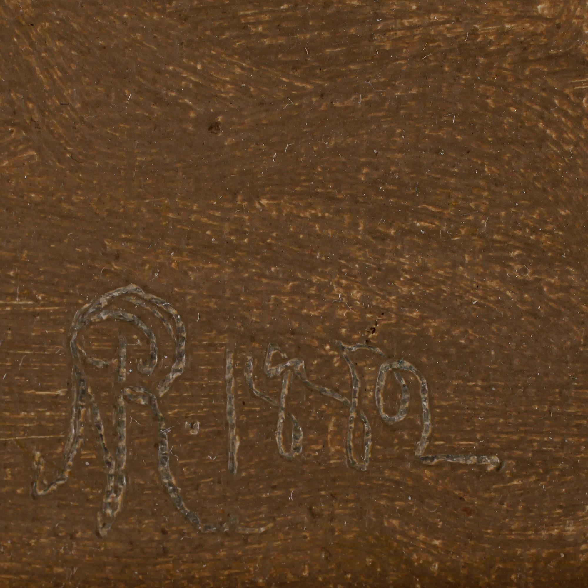 NILS PETER RASMUSSEN, olja på duk, monogramsignerad och daterad 1882.
