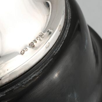 SKÅL PÅ FOT, silver, GAB, troligen 1929.