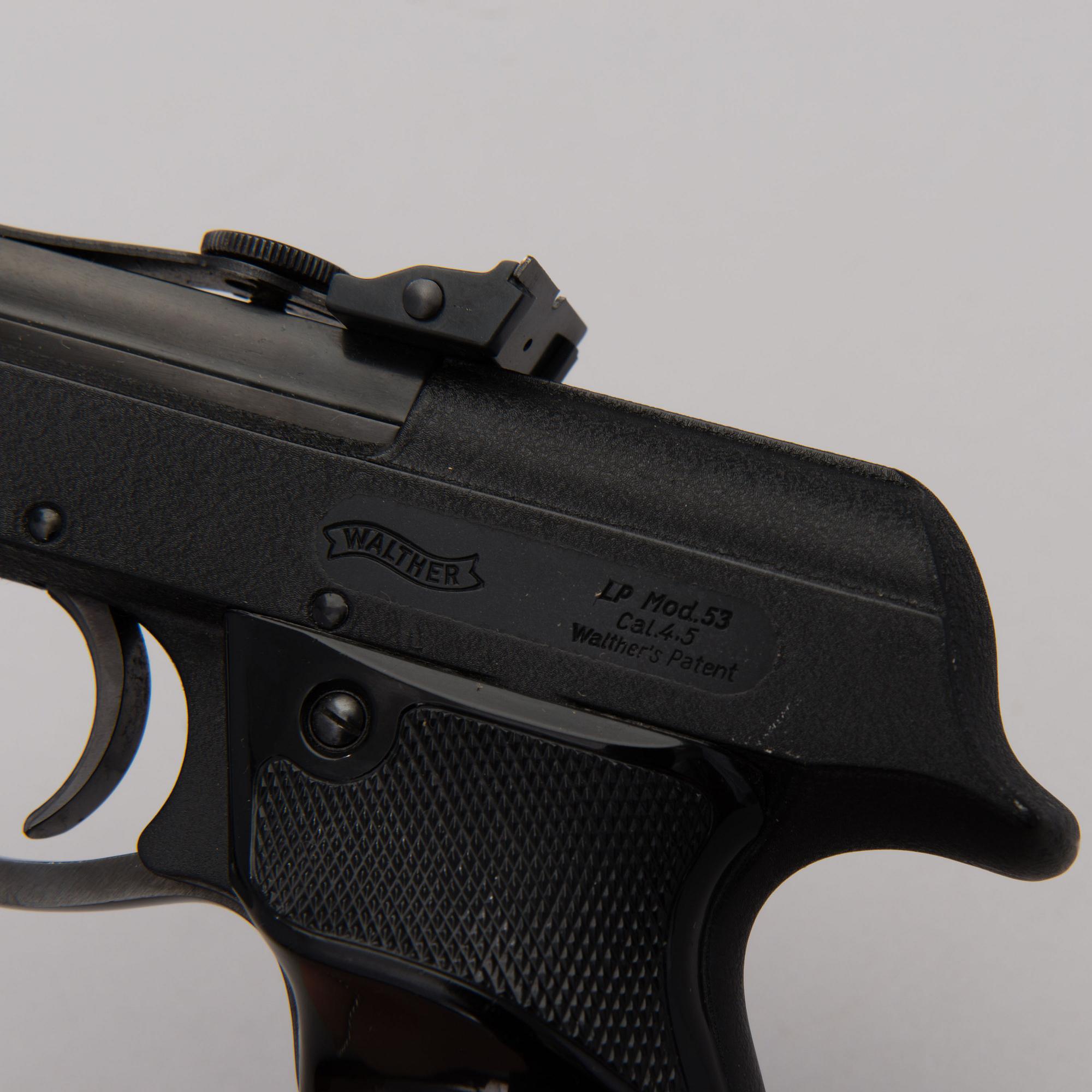 A Walther LP53 air gun, Germany. In production 1953-1976.