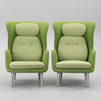 Jaime Hayon, fåtöljer, ett par, "Ro JH1", Republic of Fritz Hansen, 2016.