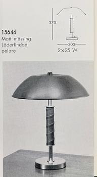 Harald Notini, bordslampa, modell "15644", Arvid Böhlmarks Lampfabrik, 1950-tal.