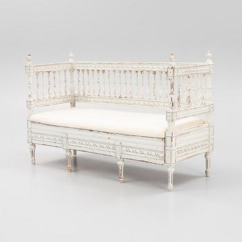 A Gustavian sofa, around the year 1800.