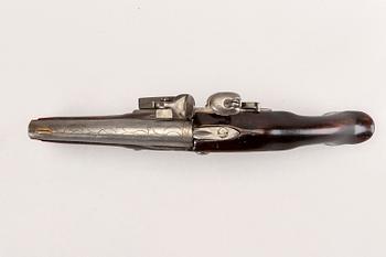 Pistol flintlock, probably Belgium / France, 18th Century later part.