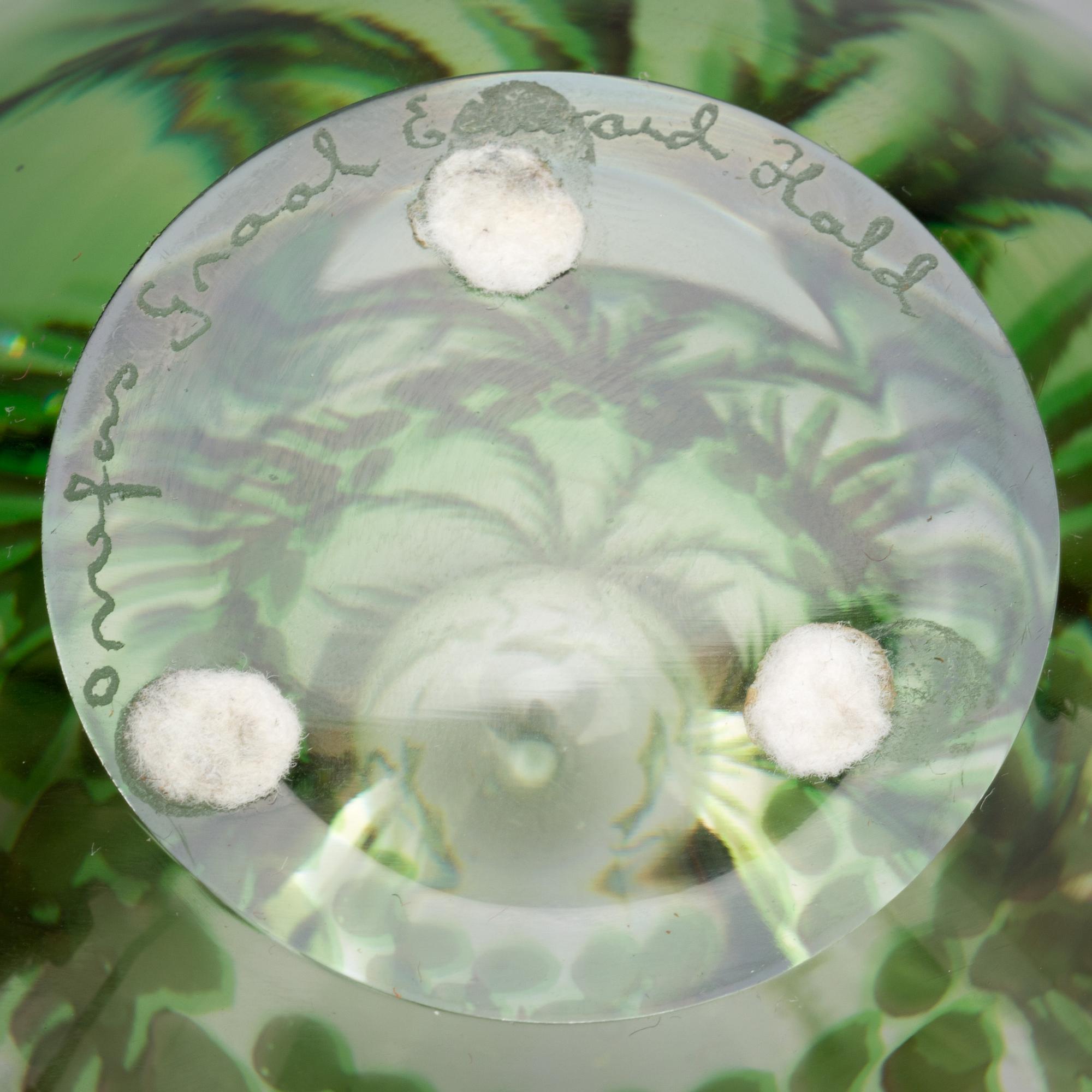 VAS, glas, "fiskgraal", Edward Hald, Orrefors, signerad.