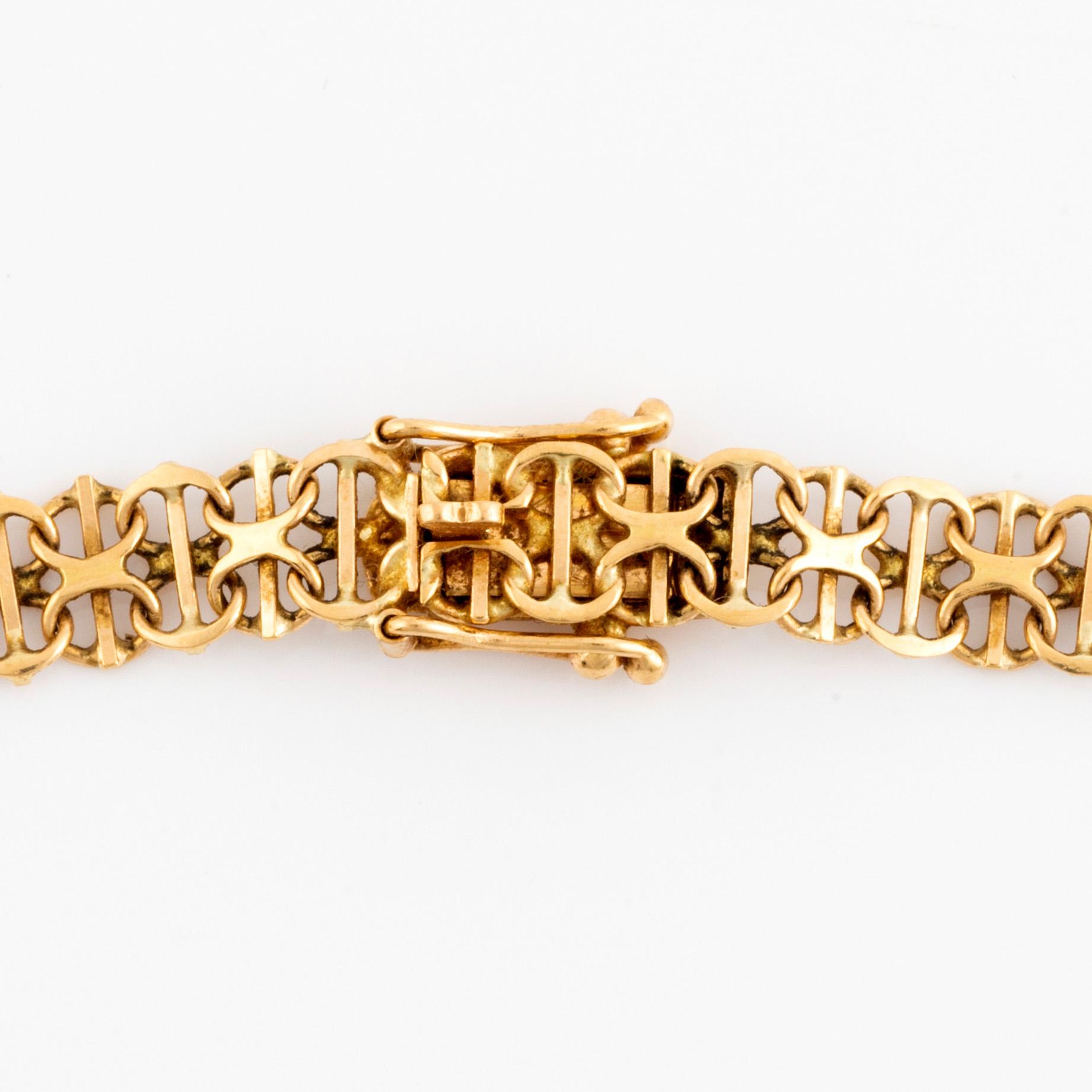 Halsband, 18K guld, doserad  x-länk.