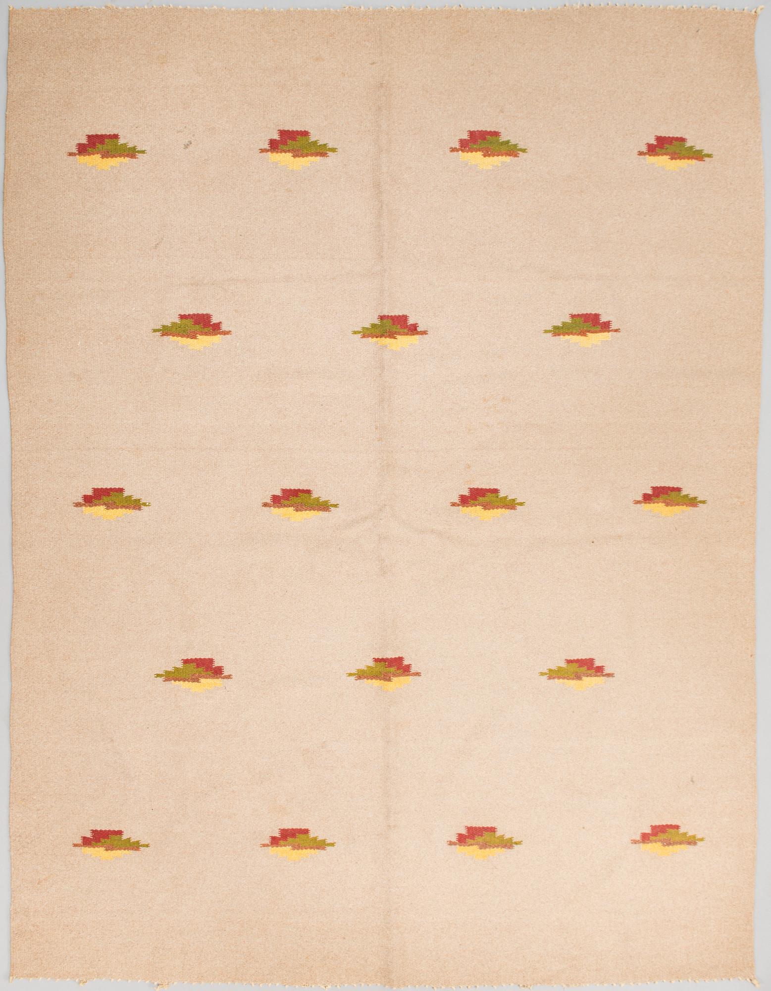 Hårgarnsmatta, 1930-tal. Ca 210x164 cm.