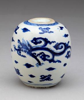 URNA, porslin, Kina, Ming-stil, 1800-tal.