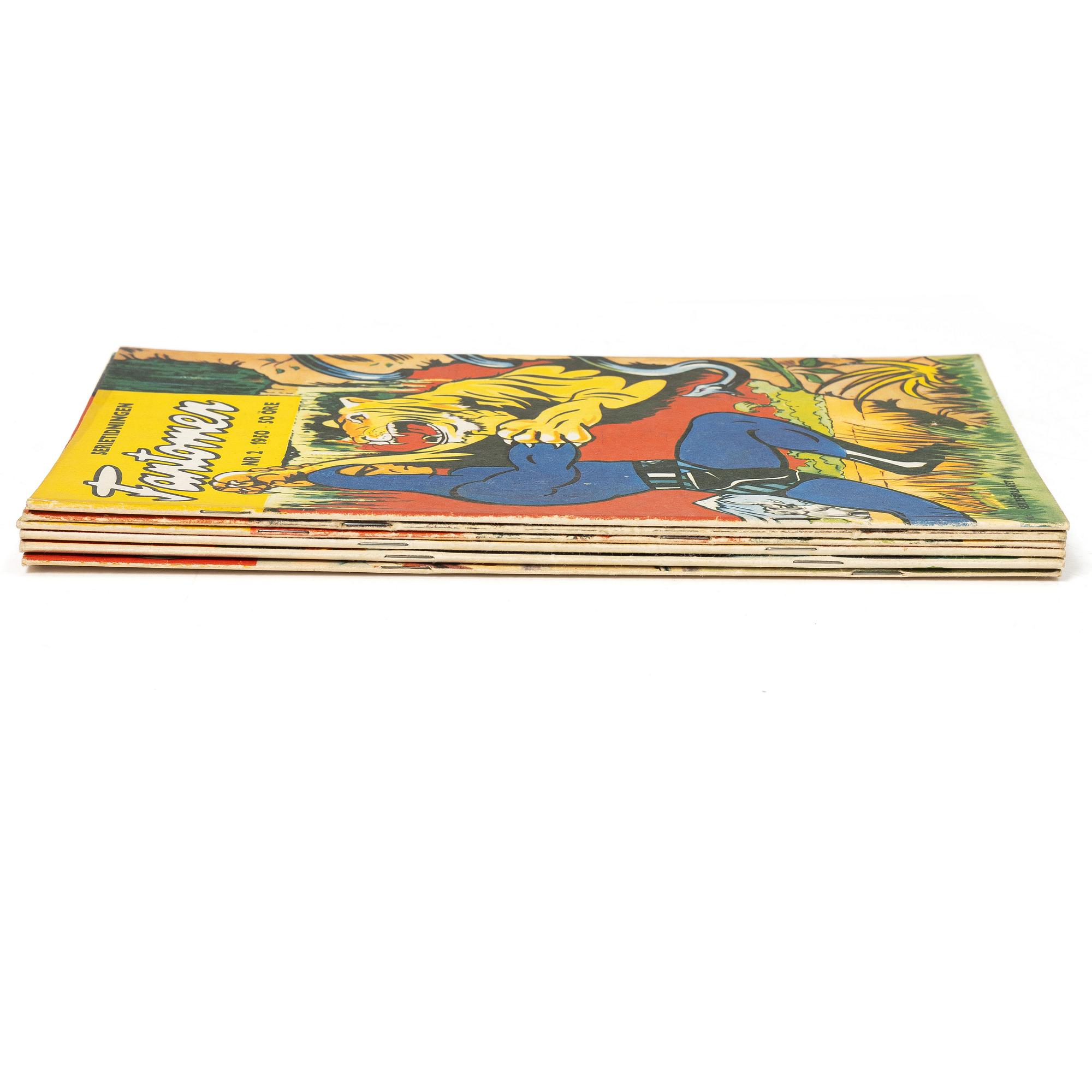 Comic books, “Fantomen”, Volume 1, 1950, nos. 2–7.