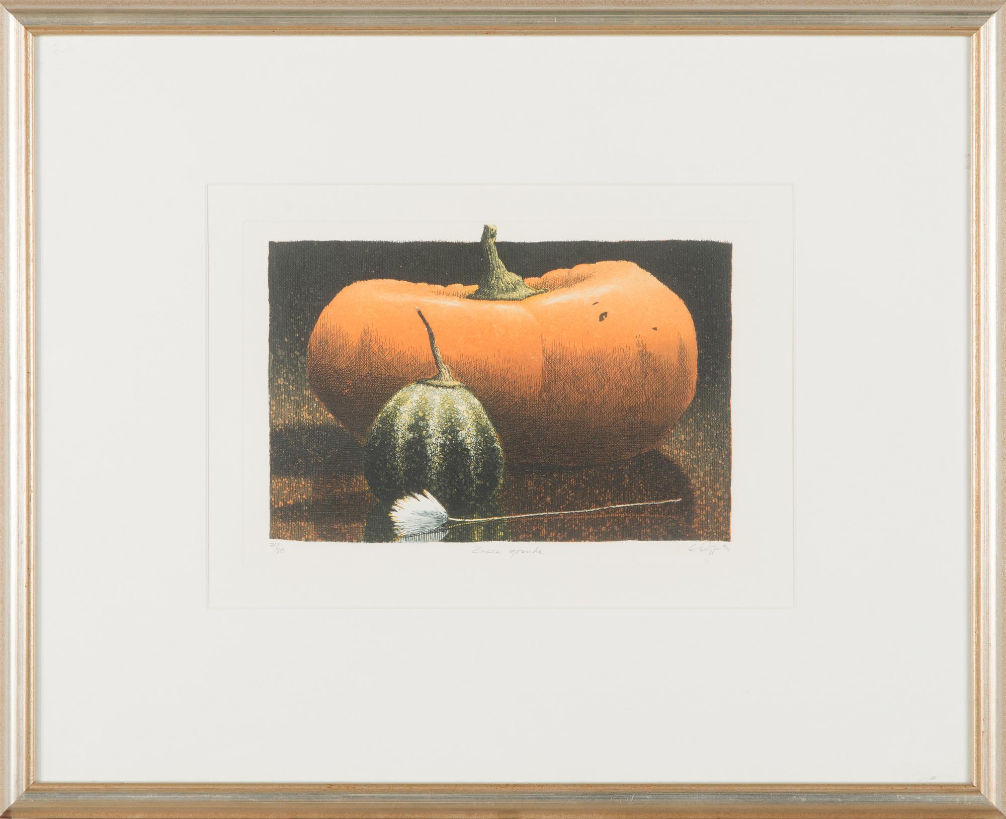 Esa Riippa, färgetsning, signerad och daterad -94, numrerad 71/80.