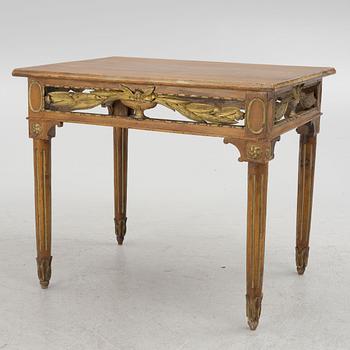 A Gustavian table, likely Norwegian, early 19th Century.