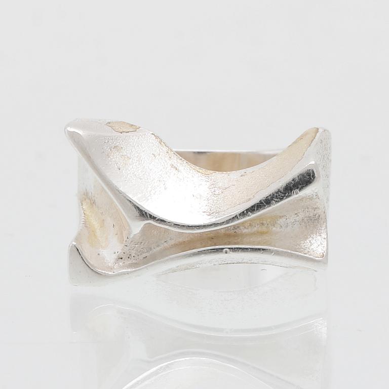 Björn Weckström, ring silver "Sirene", Lapponia 1974.