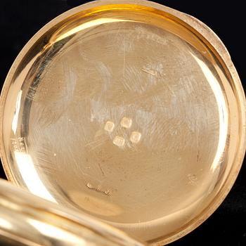 FICKUR, 18K, John Bennett, London. Med KLOCKKEDJA, 18K.