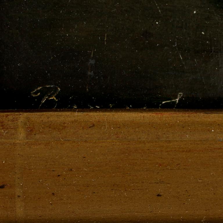 JÓZSEF BORSOS, olja på pannå, signerad.