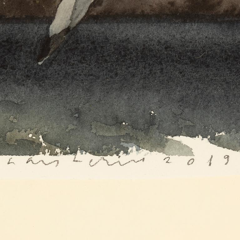 Lars Lerin, watercolour, signed Lars Lerin and dated 2019.