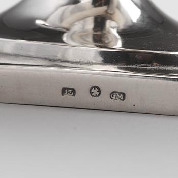 A pair of Baltic sugar-bowls and spoons, mark of Johann Gottfried Möring, Reval (1790-1818 (1820)).