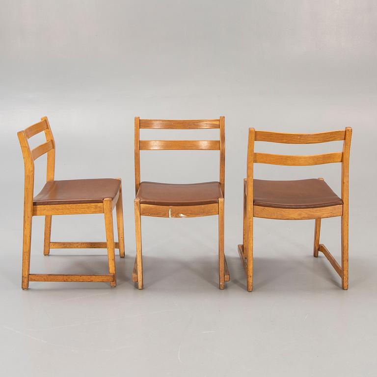 A set of six C1960s E Ekström oak chairs  from Alb Johansson & söner.