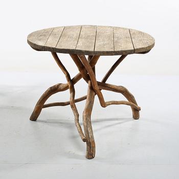 TRÄDGÅRDSMÖBLEMANG, s k Grenmöbler, 4 delar, 1900-tal.